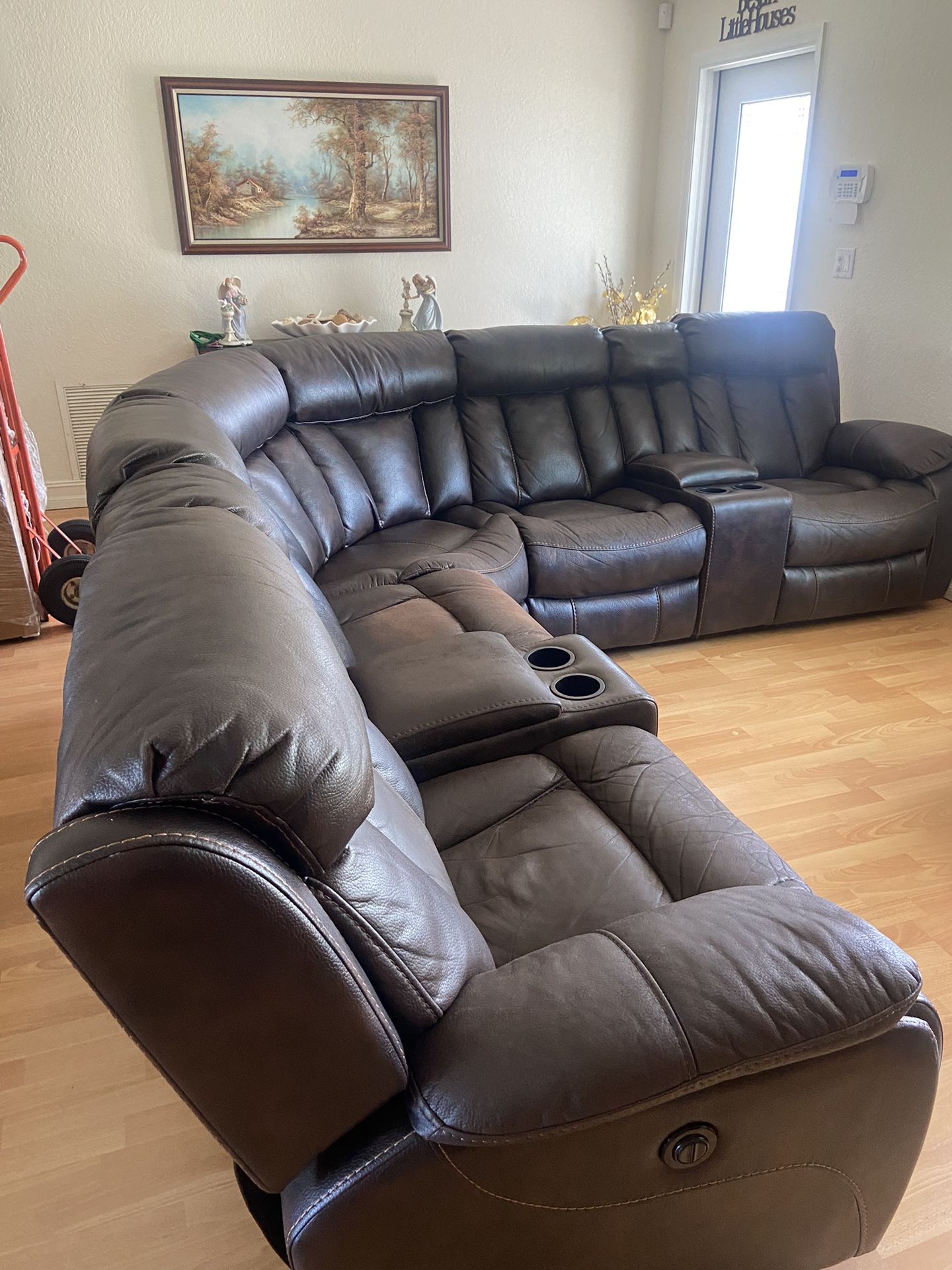 Electric Sectional Sofa With 4 Recliners for Sale in Fort Lauderdale