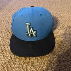 La Dodgers Blue 59Fifty Hat Size 7 1/4 