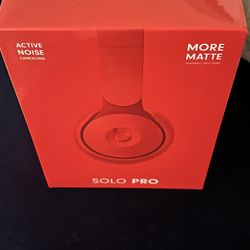 Beats By Dr Dre Solo Pro wireless noise, canceling headphones in More Matte Red Color