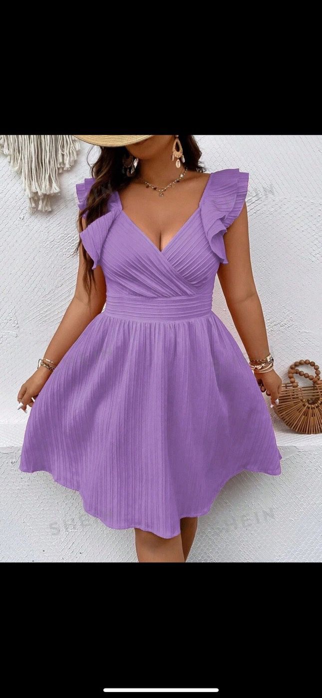 Purple Dress Woman Size 2X
