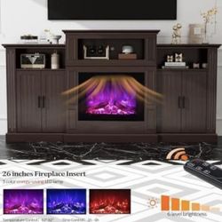 New in box Brown 80” Modern TV Stand Entertainment Center A1234 (80)