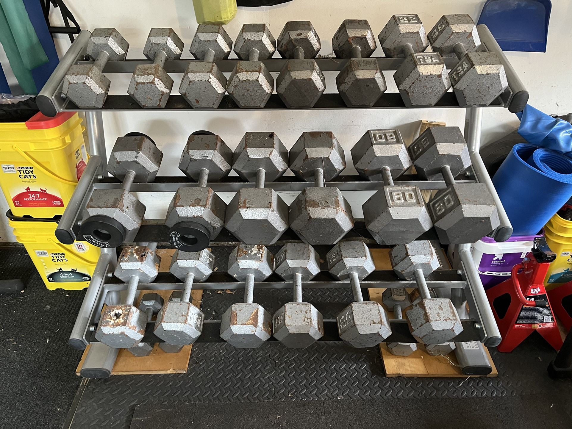 Dumbbell Set with rack
