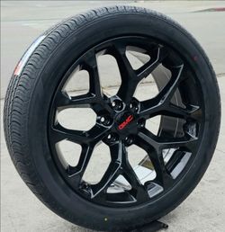 22” Chevy Silverado GMC Sierra Replica Wheels & Tires Tahoe Yukon Escalade Suburban Rines Y