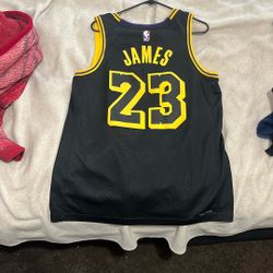 LeBron James Lakers Black Jersey #23