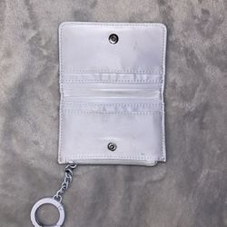 Baby blue PINK ID/Card holder keychain