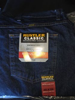 Brand new rustler jeans.