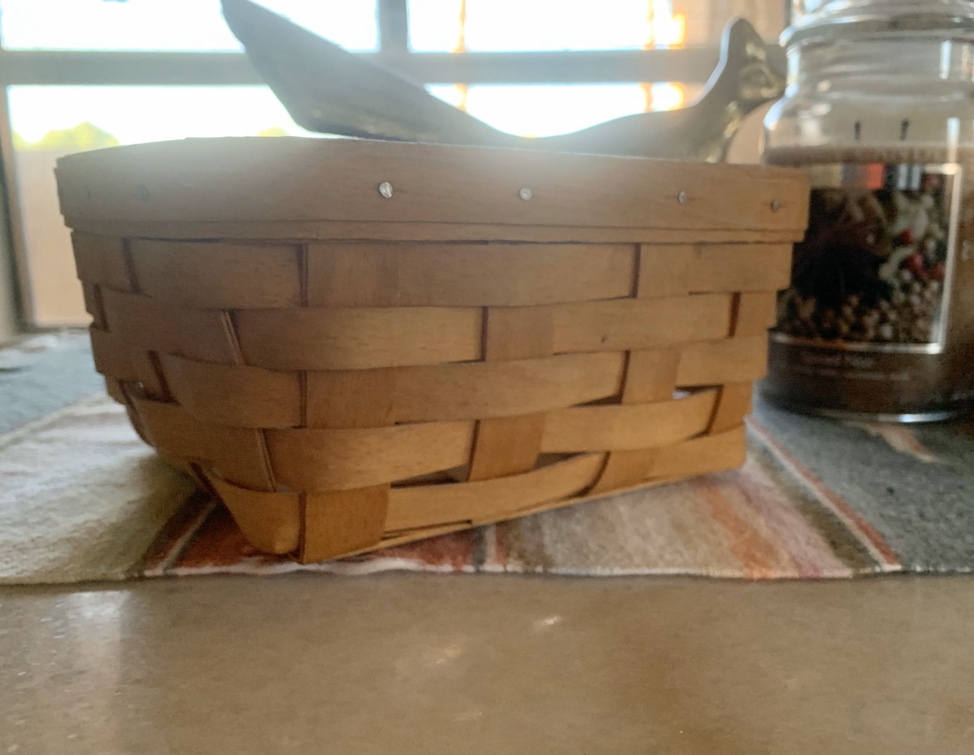 Vintage 1995 Longaberger Handwoven Basket