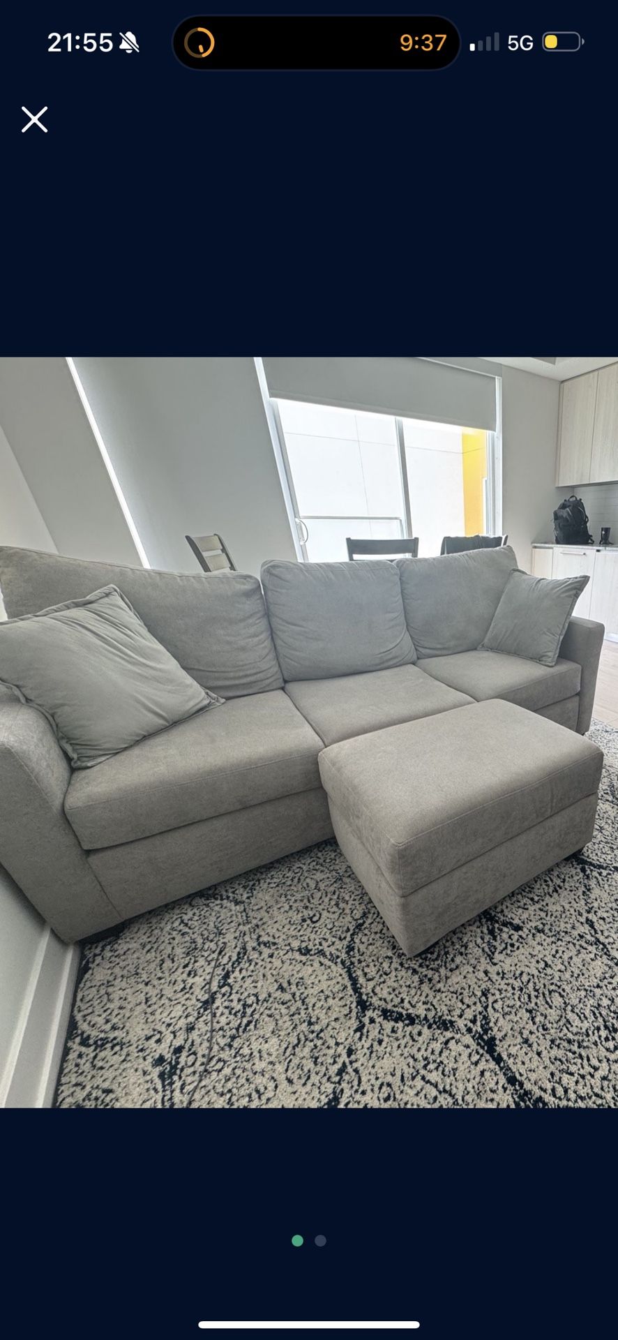 Couch With Ottoman