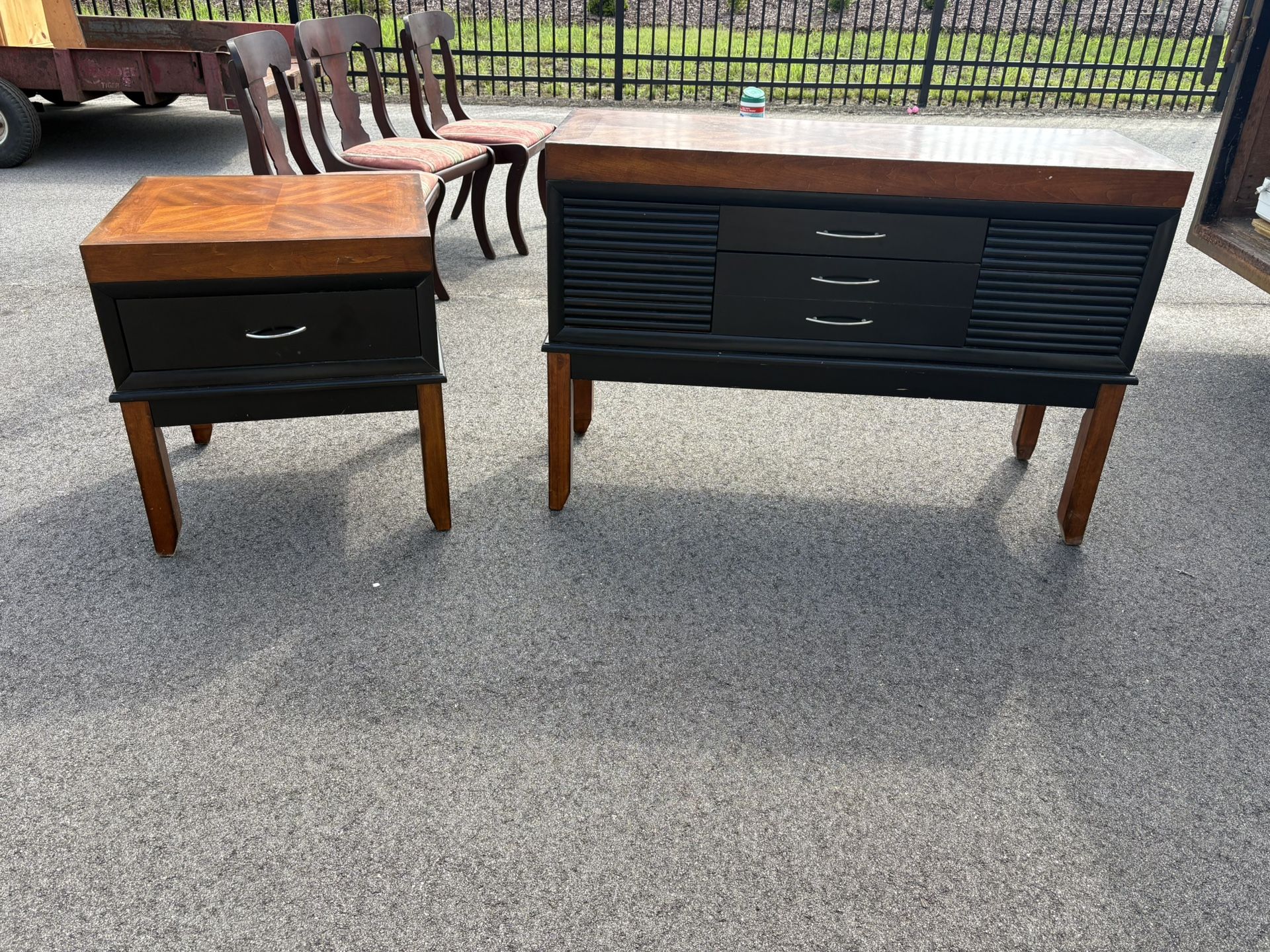 T.V. Table/ Console & End Table Set