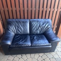 Black Leather Couch