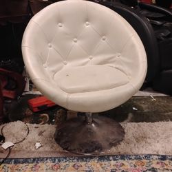 White Swivel Chair