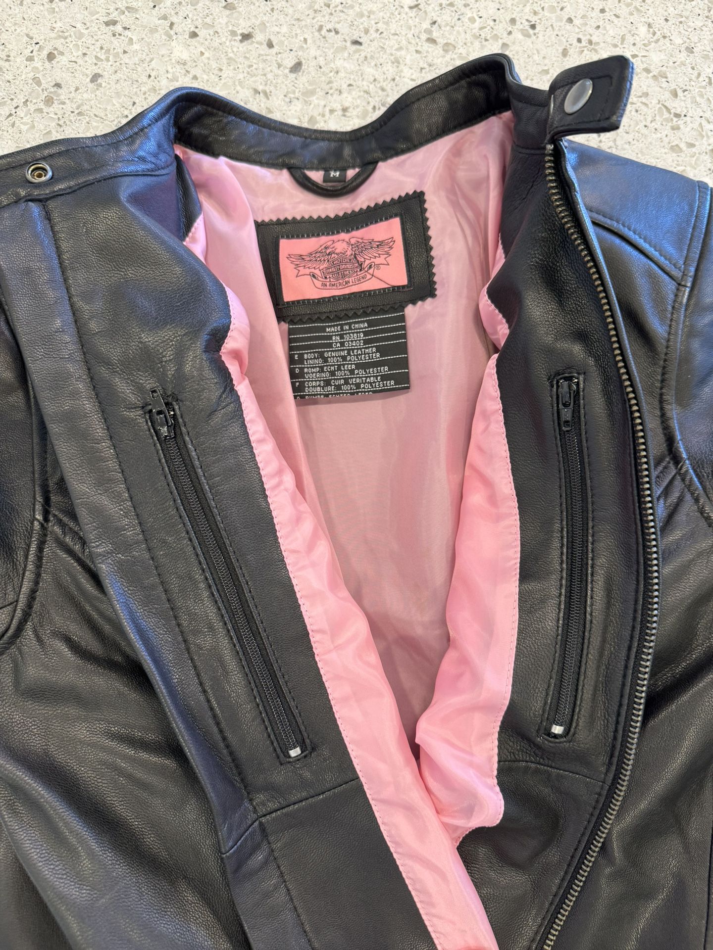 Biker Jacket Harley Davidson Pink Jacket WOMEN'S HARLEY DAVIDSON - Main Image