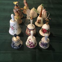 Collectible porcelain bells. Hummel. Lladro. Towl. Haviland Etc.  Five dollars each