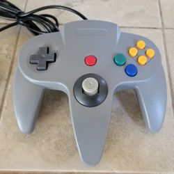 N64 Controller - Grey Gray - Nintendo 64 Joystick 