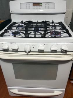 GE Profile Double Oven Gas Range White