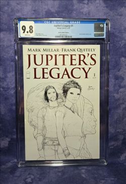 Jupiter's Legacy #1 2013 CGC 9.8 WP Black & White Edition