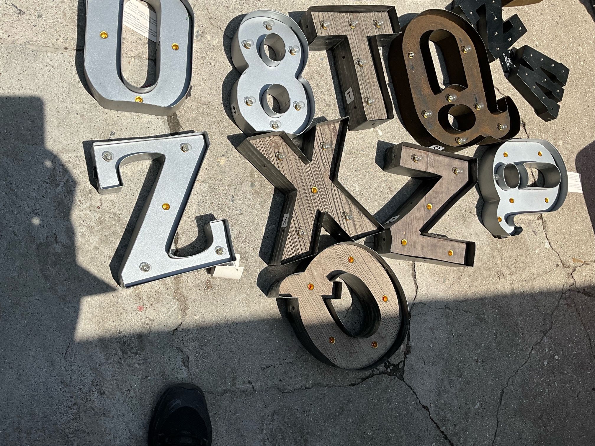 Metal Light Letters