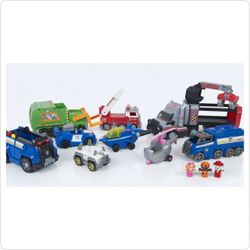 ​Paw Patrol Ultimate Rescue & Vehicle Lot - Large Hauler, Cruiser, Copters & Figures