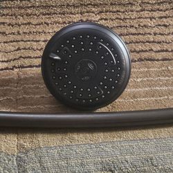 Bronze Curved Shower Rod / Rain Shower Head