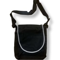 Basic Black Utility Bag W/ Adjustable Strap 14x13