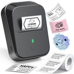 PM260 Label Maker Machine with Tape, 2 Inch Label Tape Maker Bluetooth Label Printer, Inkless Portable Label Maker for Home, Kitchen, School, Office O