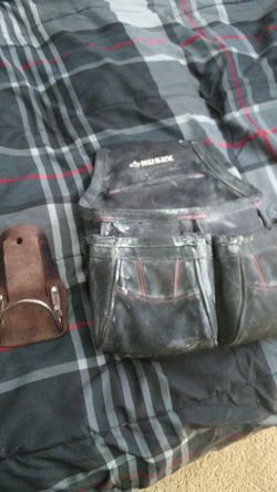 Huski tool bag an hamer holder