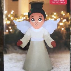 Air-blown Inflatable Holiday Time Angel New In Box $15