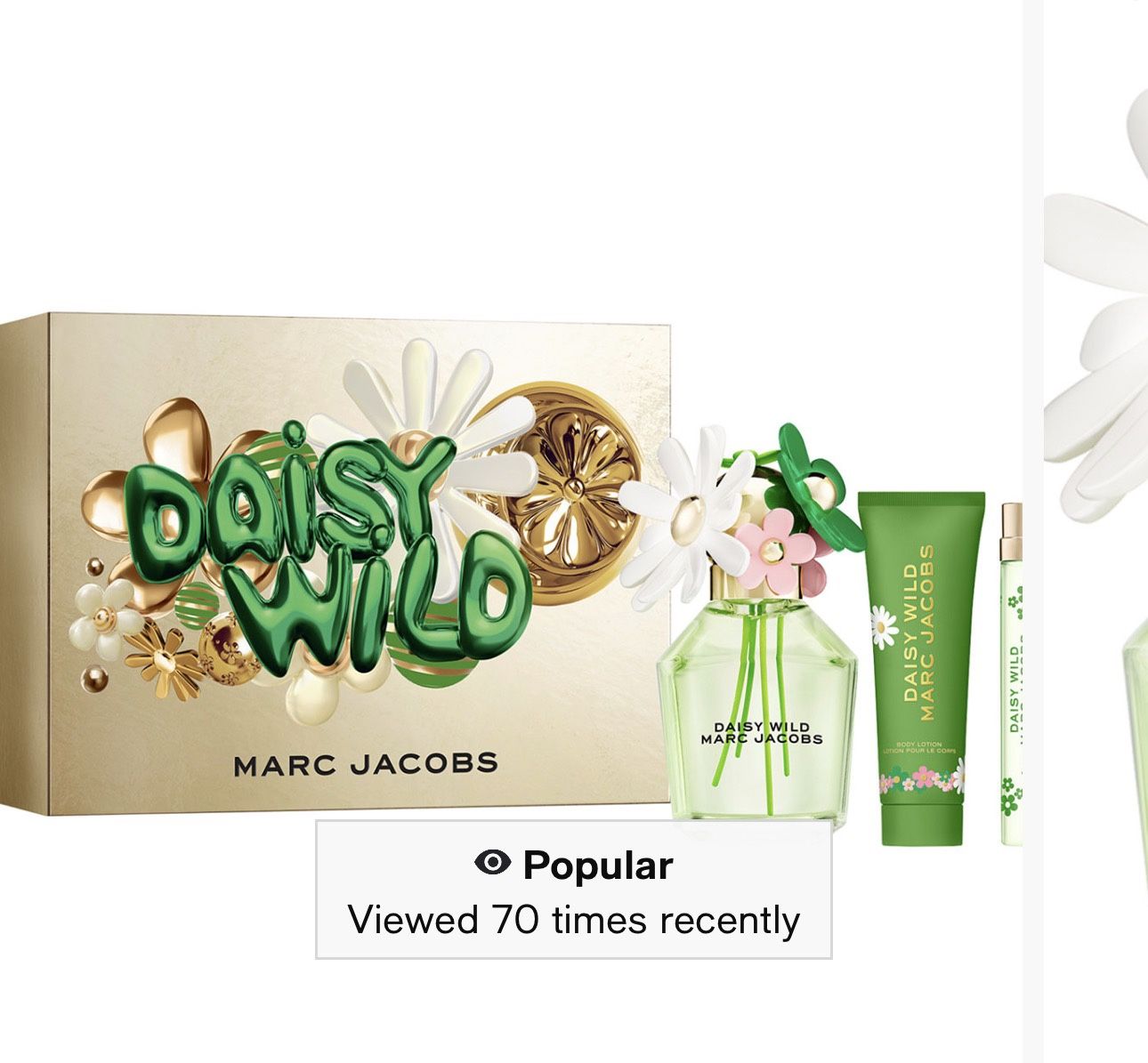 Marc Jacob's Daisy Wild Gift Set 2 Perfumes and 1 Body Lotion