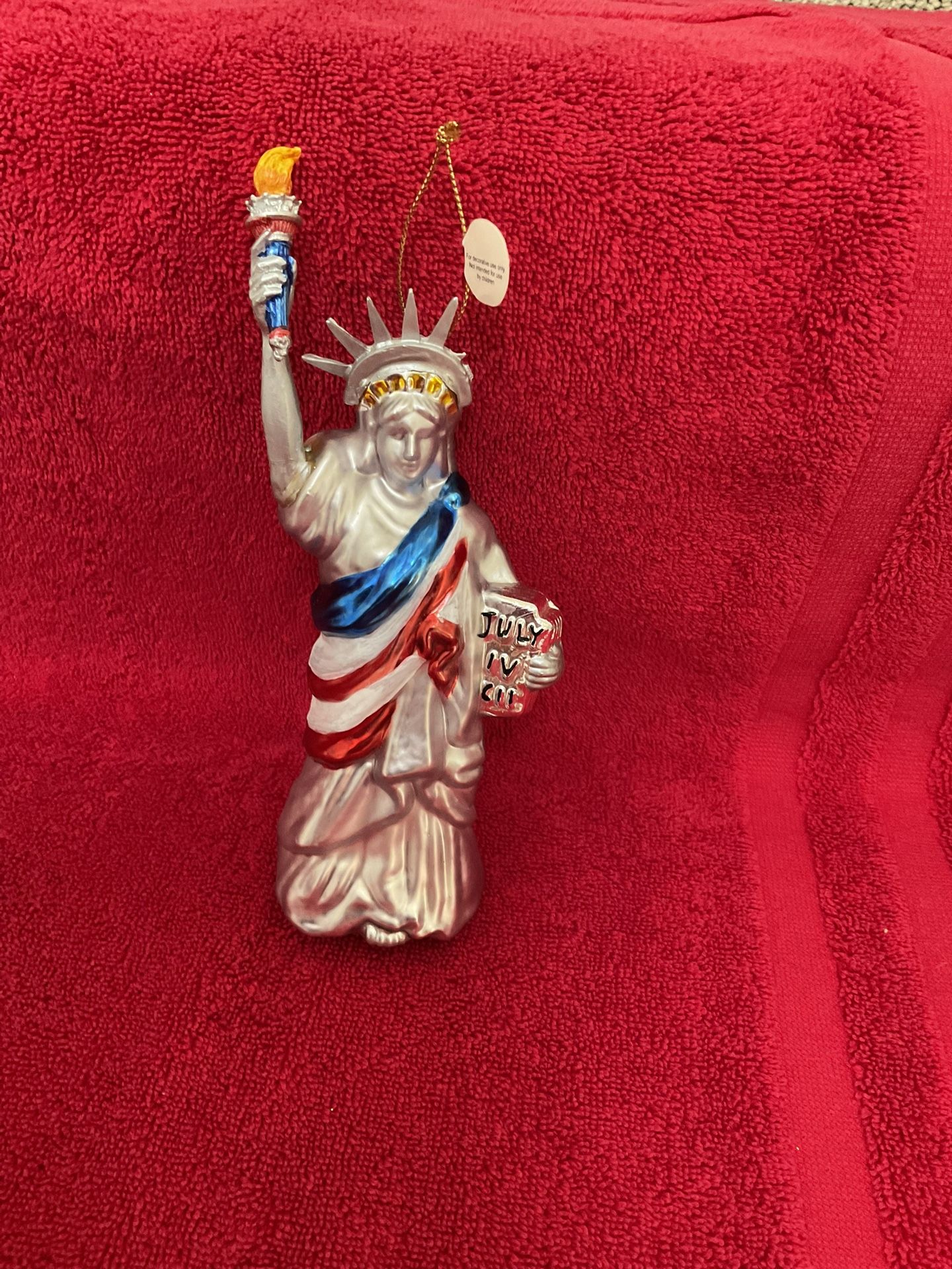 Vintage Statue Of Liberty Ornament