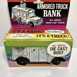 Vintage Callen Melrose Park MFG. Corp Armored Truck Bank,  Made in USA