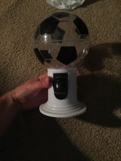 Soccer ball gumball machine