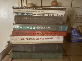 Lot Of 10 Vintage Auto Repair/Service Manuals