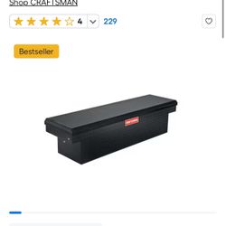 CRAFTSMAN 71.3-in x 19.5-in x 17.2-in Matte Black Aluminum Crossover Truck Tool Box