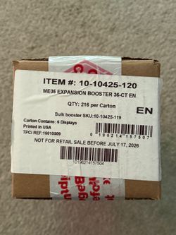 Pokemon TCG ME05 Pitch Black 6 Box Booster Case