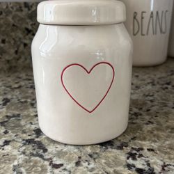 Rae Dunn Heart Canister