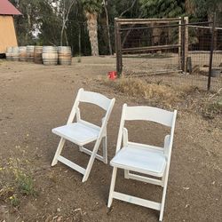 White Resin Chairs 