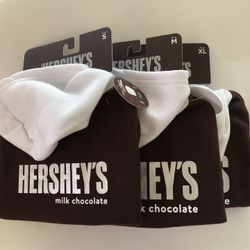 NWT Hersheys Milk Chocolate Black White Pet Dog Sweater Hoodie Size Varies