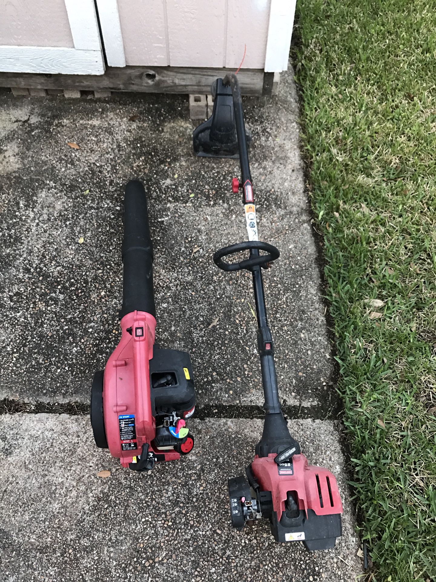 Leaf blower and weedeater both for $50