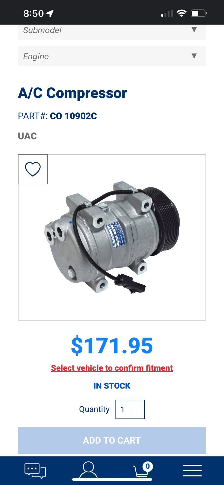 A/C Compressor CO 10902C
