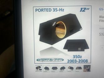 2003-2008 350Z Ground Shaker 12” subwoofer