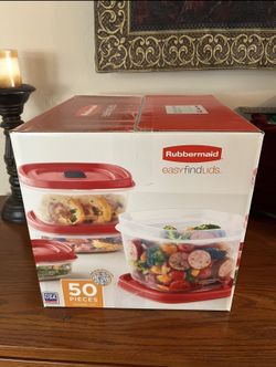 Rubbermaid 50-Piece Food Storage Container & Lid Set