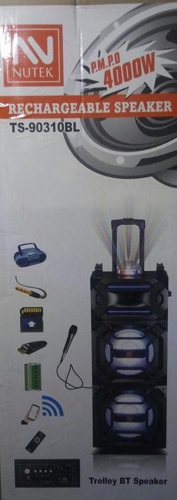 4000-watt rechargeable Bluetooth speaker karaoke / party lights