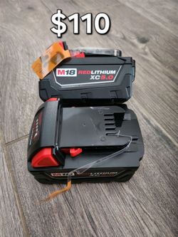 Milwaukee M18 RedLithium XC 5.0 Batteries (2-Pack)