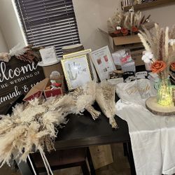 Boho/rustic Wedding Decor Centerpieces Signs 