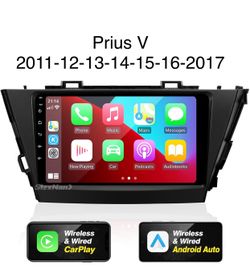 Wireless CarPlay,Android Auto Screen Car 9”Prius(V)2011-12-13-14-15-16-2017 🔥$128🔥PRICE WITHOUT INSTALLATION