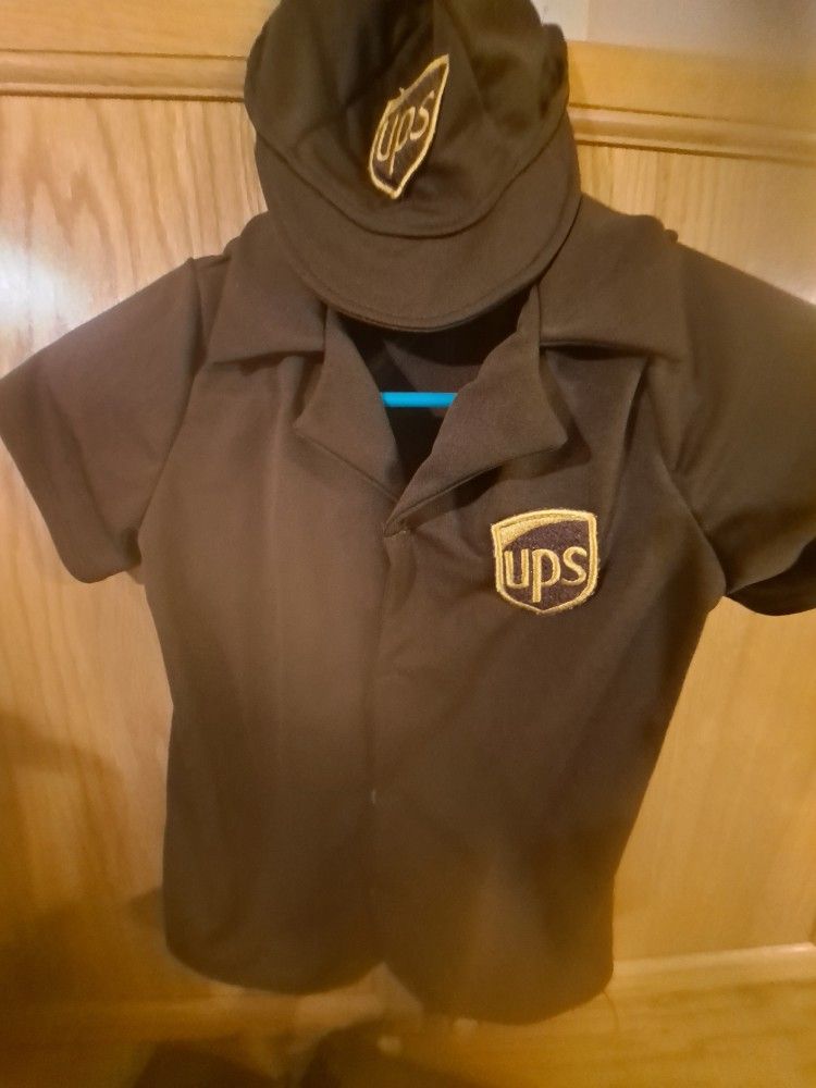 UPS child costume.