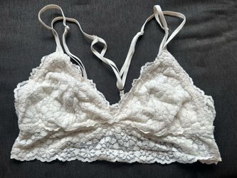 Aerie white lace bralette size small