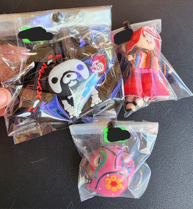 2 Keychains And A Little Doll