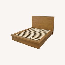 Queen Macy's Albine Wood Bed Frame with Storage