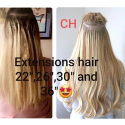 Hair Extensions 22" 26" 30" 36"